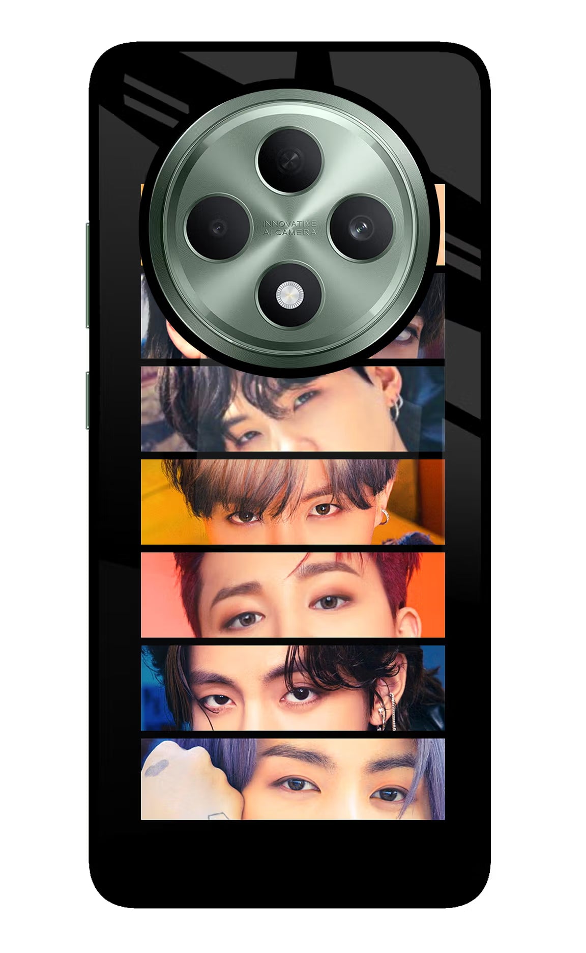 BTS Eyes Oppo F27 5G Glass Case Back Cover by Casekaro