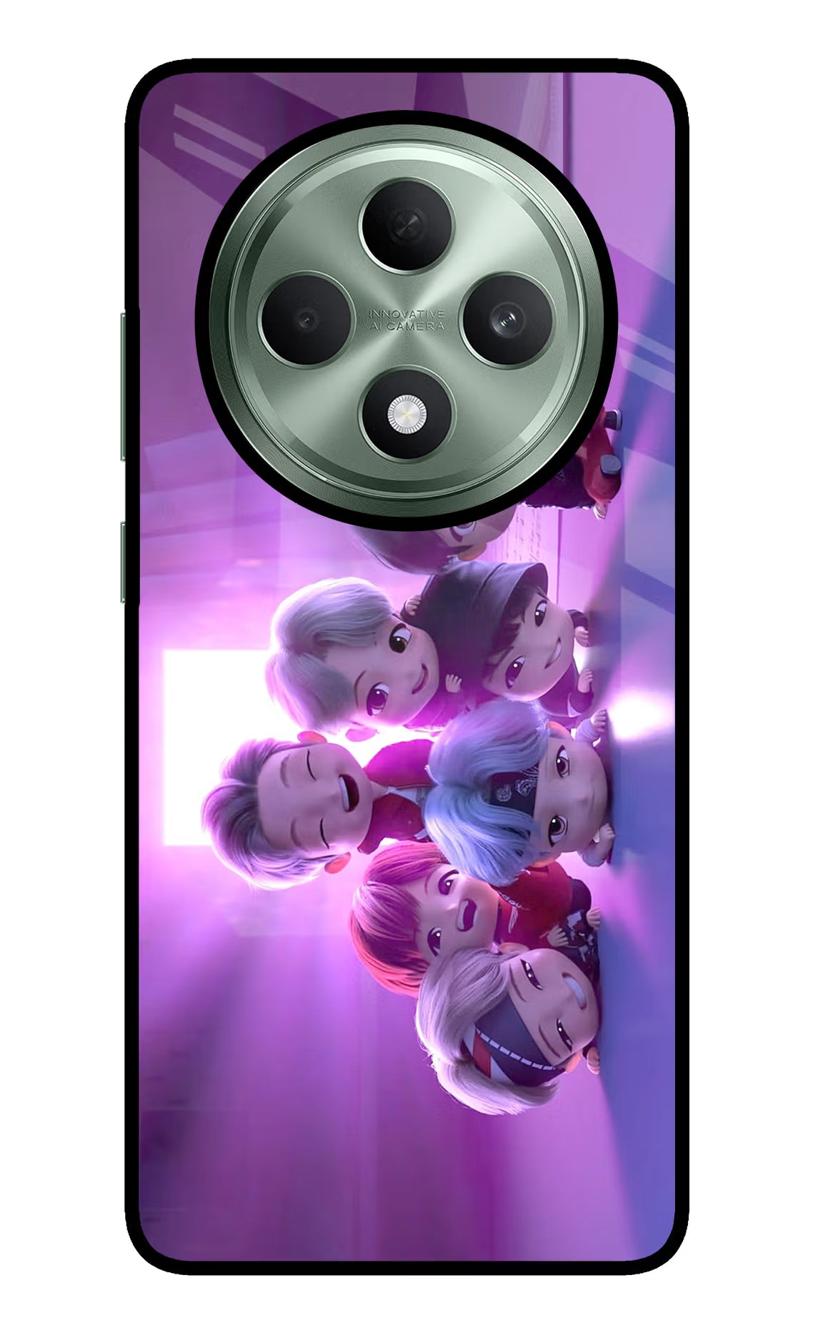 BTS Chibi Oppo F27 5G Glass Case