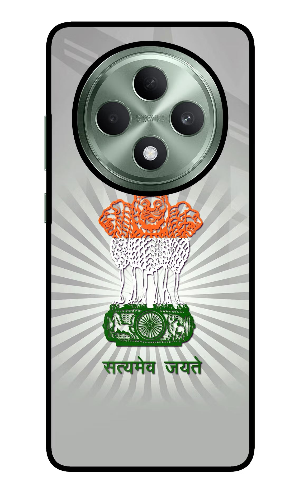 Satyamev Jayate Art Oppo F27 5G Glass Case Back Cover by Casekaro