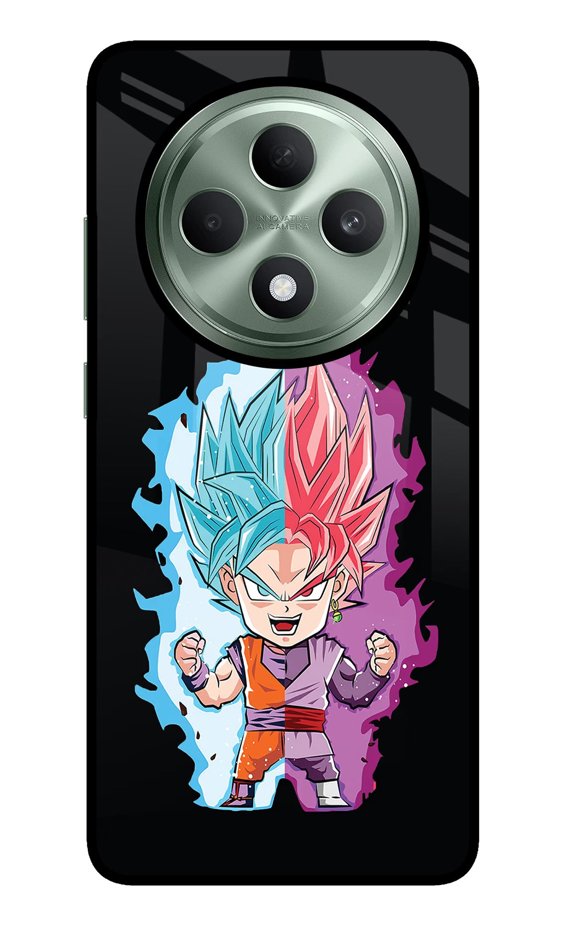 Chota Goku Oppo F27 5G Glass Case Back Cover by Casekaro