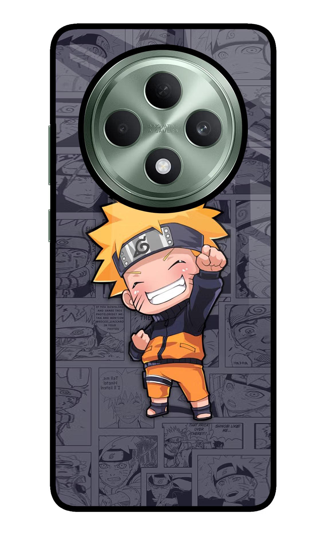 Chota Naruto Oppo F27 5G Glass Case Back Cover by Casekaro