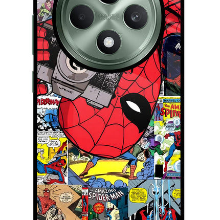 Spider Man Oppo F27 5G Glass Case Back Cover by Casekaro