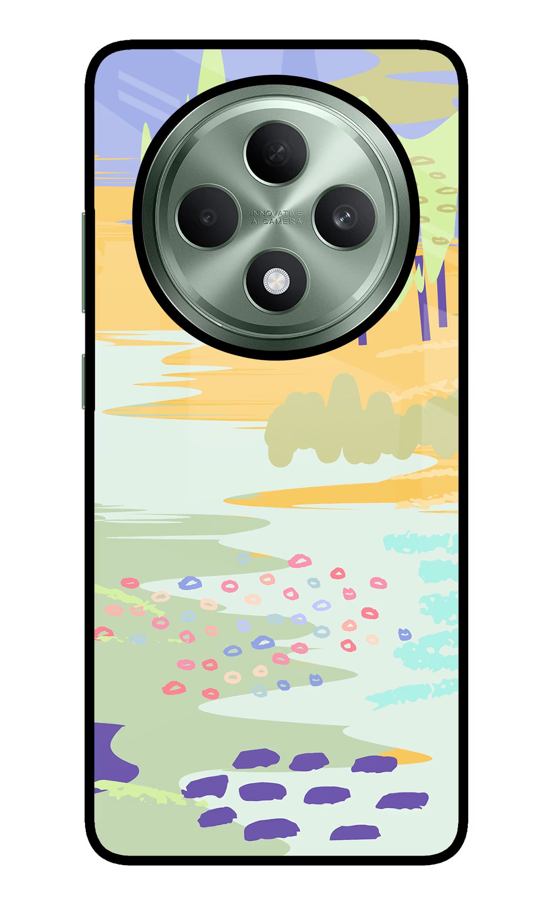 Scenery Oppo F27 5G Glass Case Back Cover by Casekaro