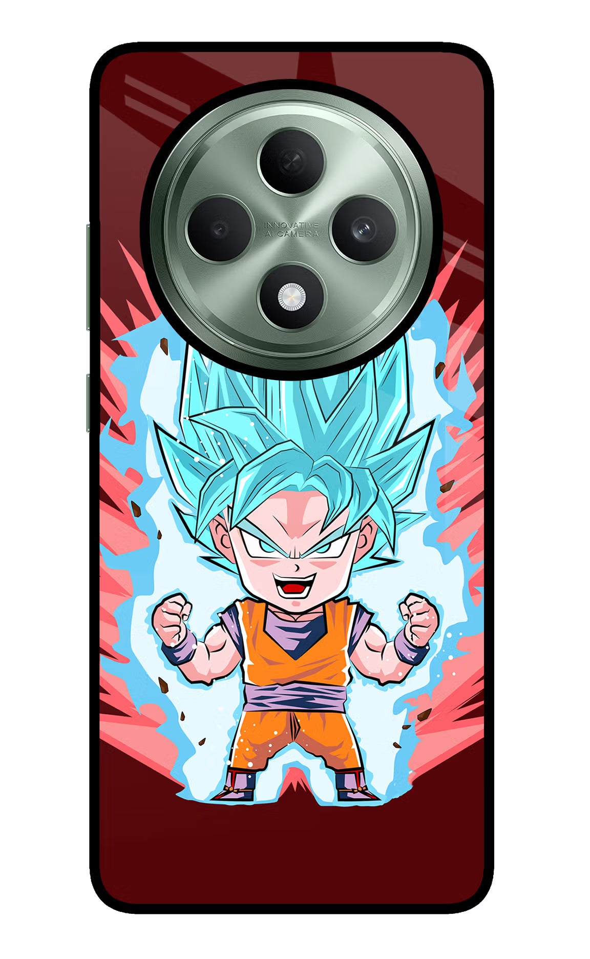 Goku Little Oppo F27 5G Glass Case Back Cover by Casekaro