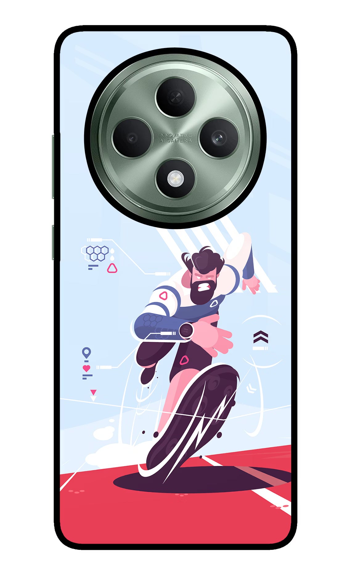 Run Pro Oppo F27 5G Glass Case Back Cover by Casekaro