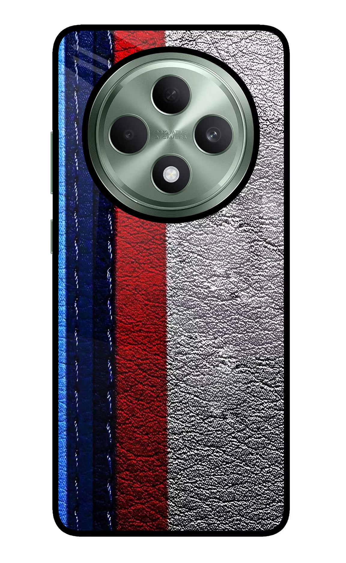 BMW Stripes Oppo F27 5G Glass Case Back Cover by Casekaro