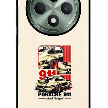 Classic Porsche 911 Oppo F27 5G Glass Case Back Cover by Casekaro