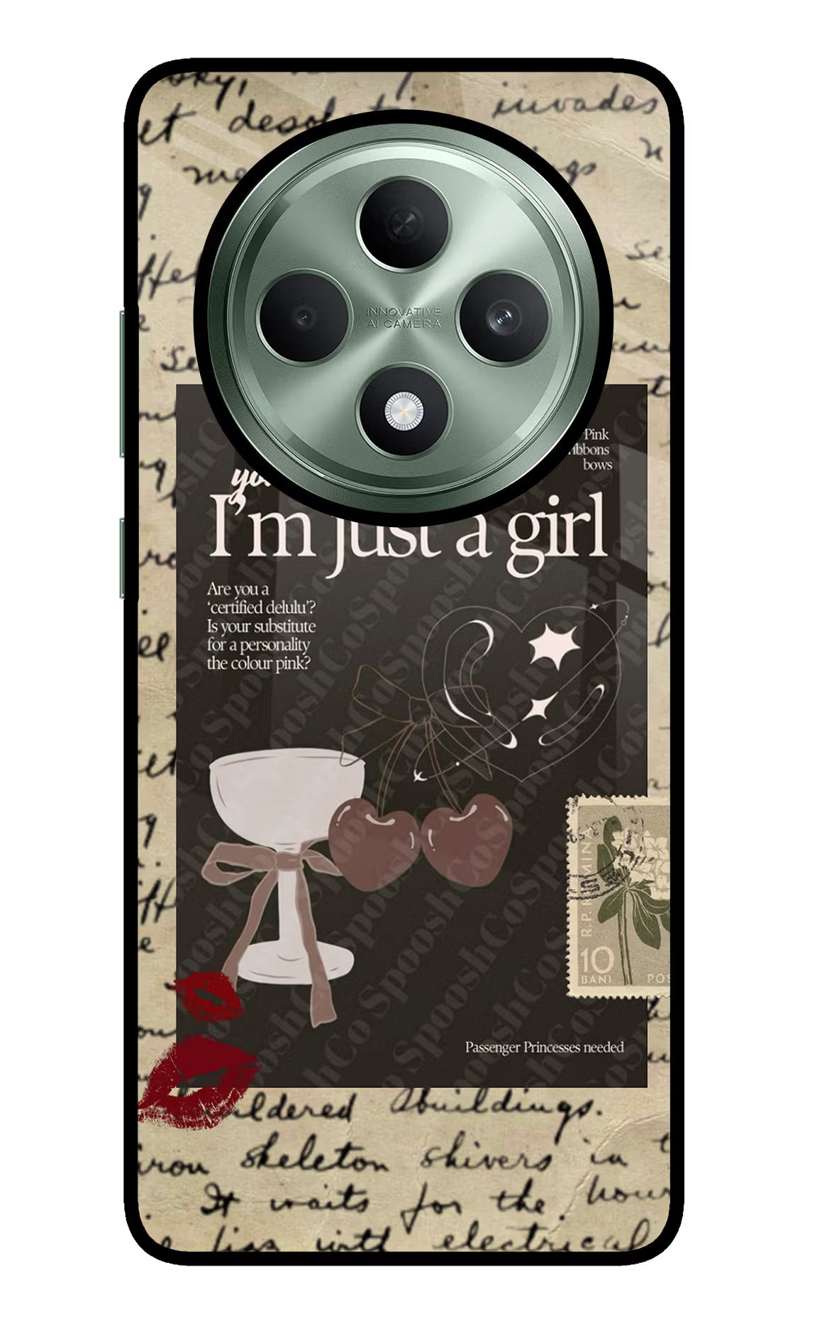 I am just a girl Oppo F27 5G Glass Case