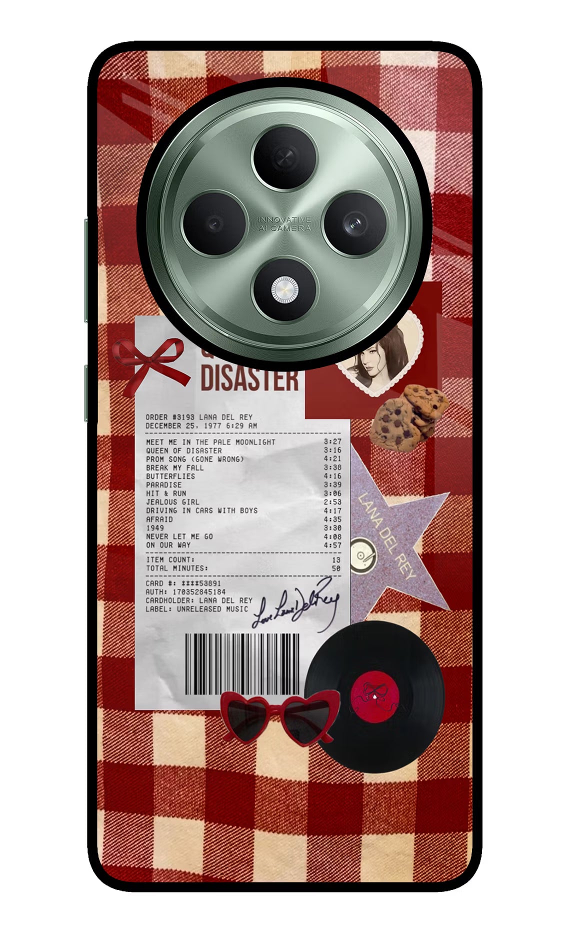 Queen of Disaster Oppo F27 5G Glass Case Back Cover by Casekaro