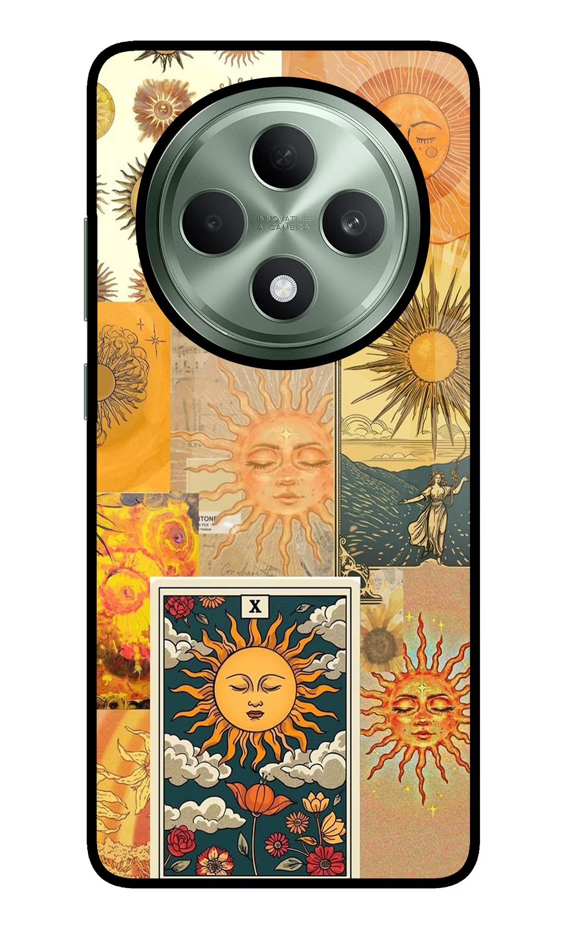 Sun Oppo F27 5G Glass Case Back Cover by Casekaro