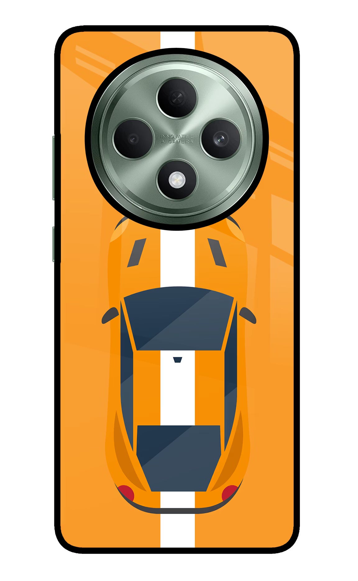 Highway Pursuit Oppo F27 5G Glass Case Back Cover by Casekaro