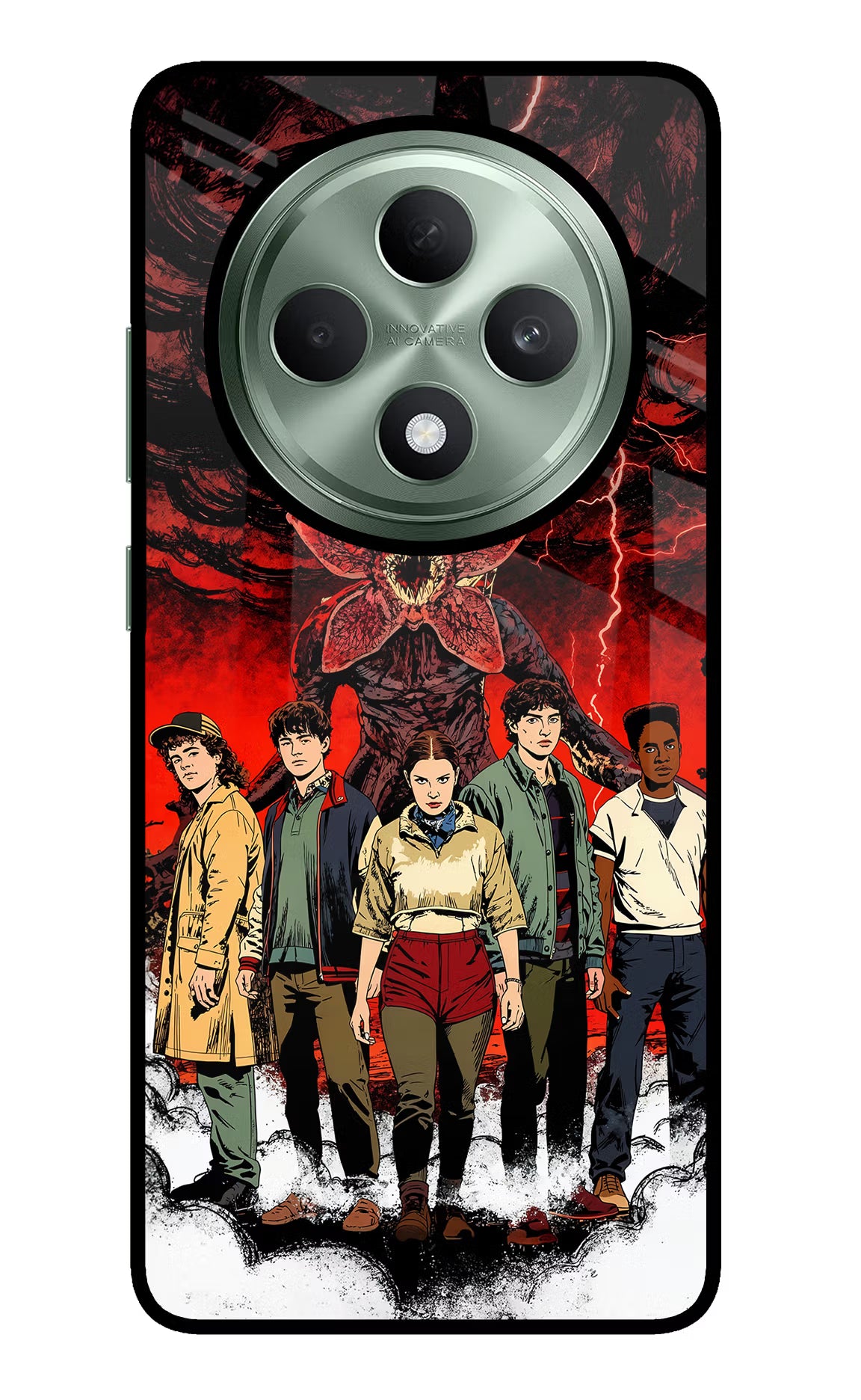 Ordinary Things Characters Oppo F27 5G Glass Case Back Cover by Casekaro