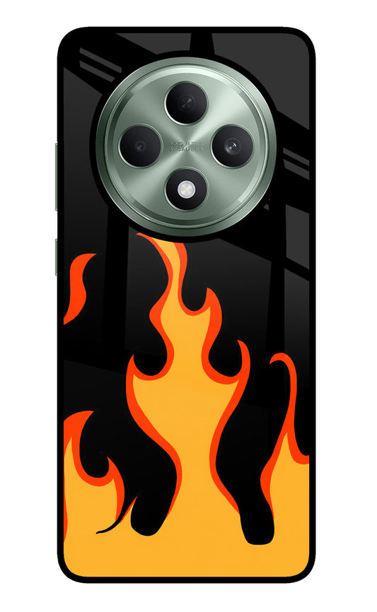 Fired Up – Black Oppo F27 5G Glass Case