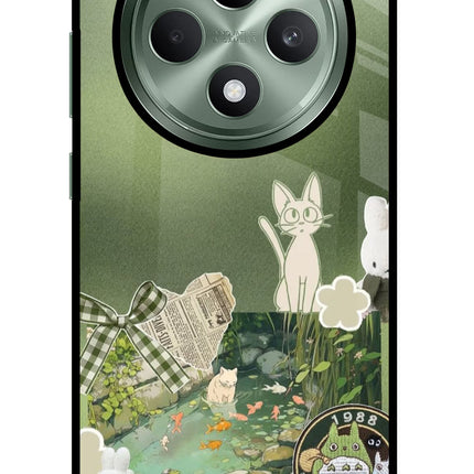 Aesthetic anime Oppo F27 5G Glass Case