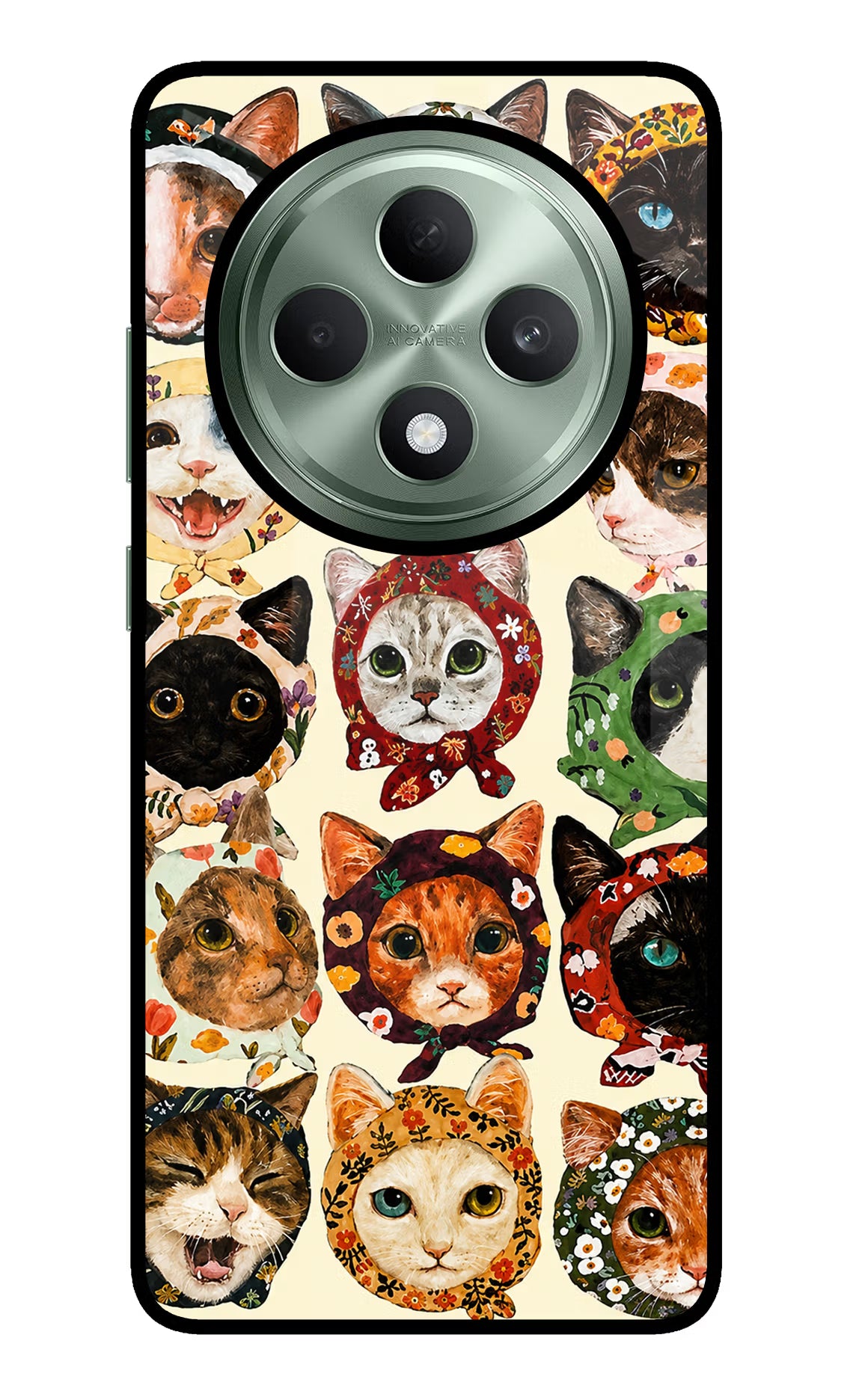 Cool Cat Oppo F27 5G Glass Case