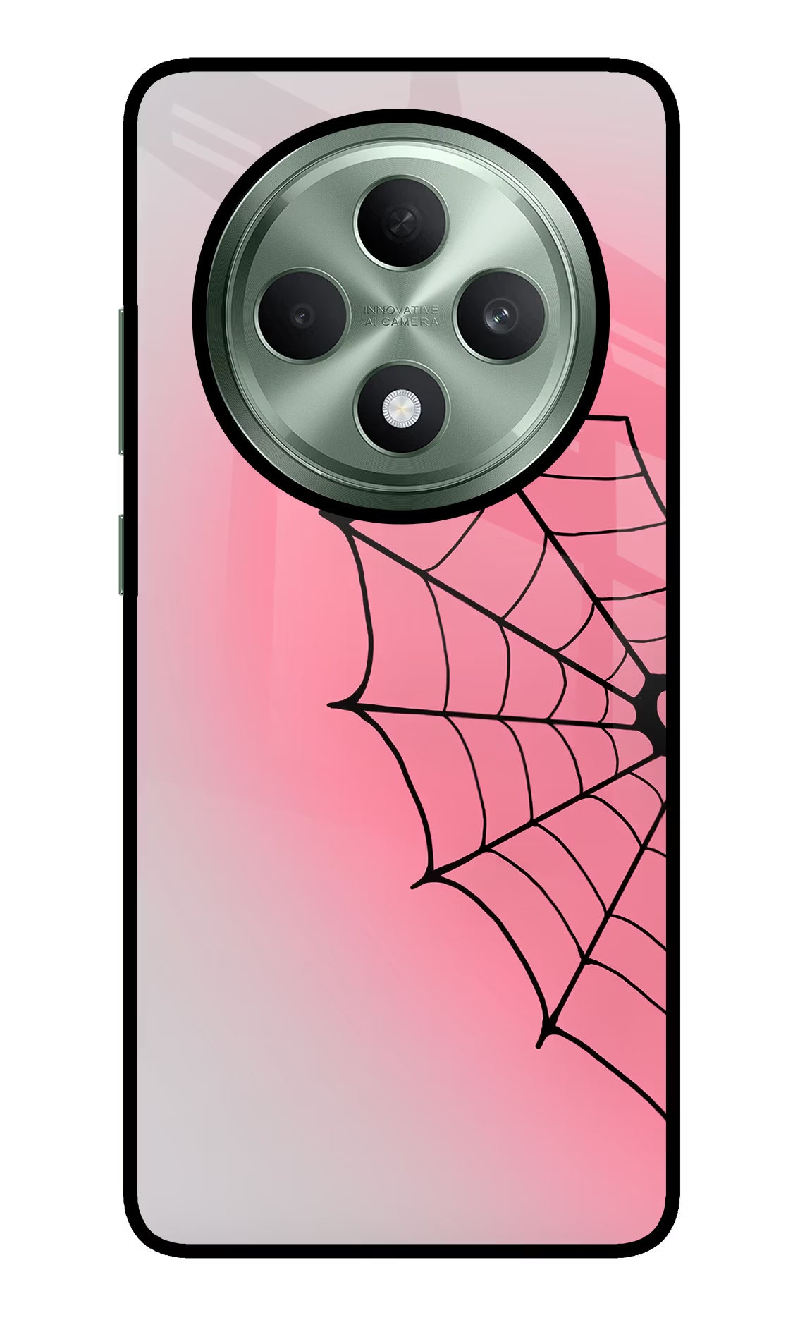 Pink Web Oppo F27 5G Glass Case