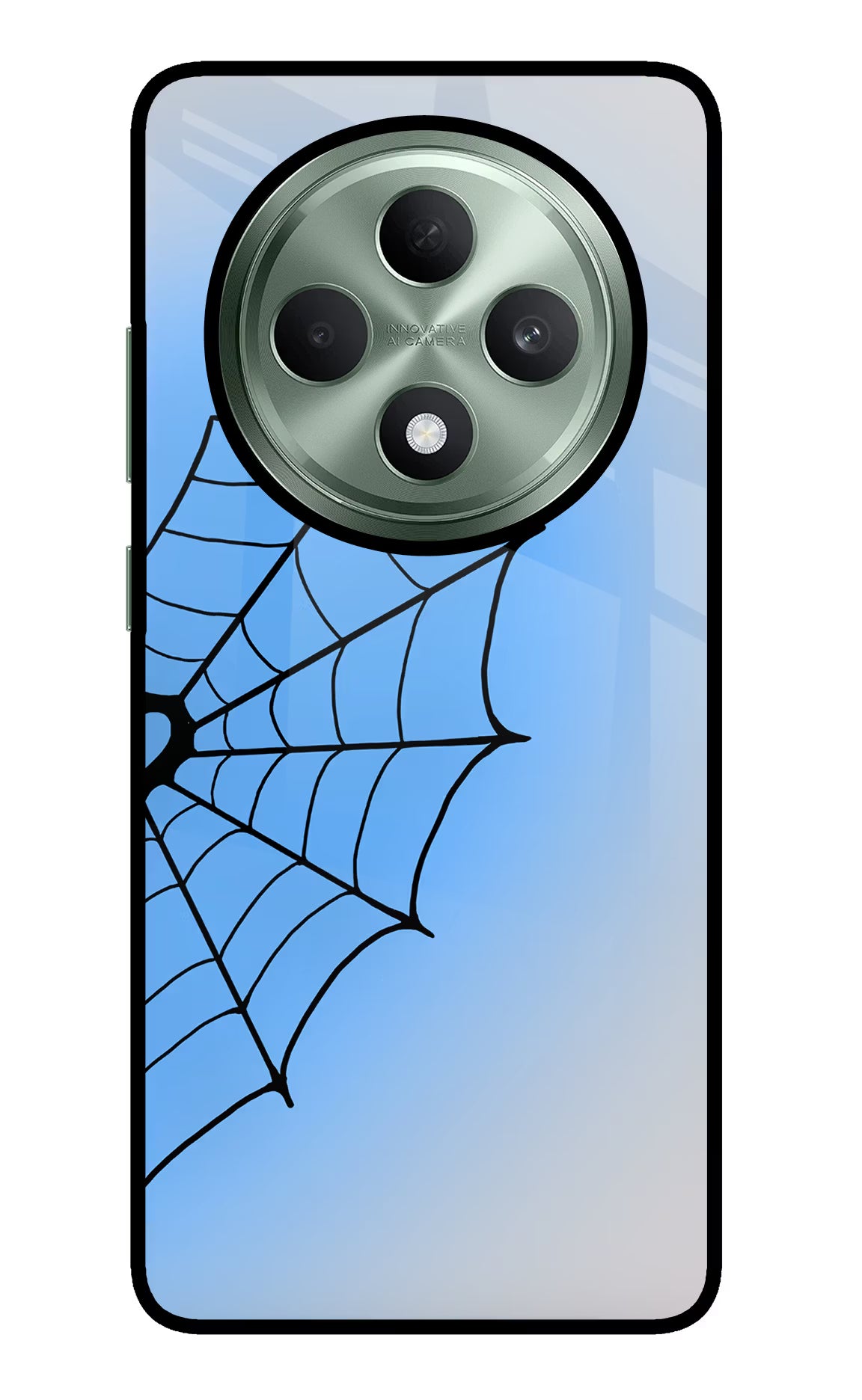 Blue Web Oppo F27 5G Glass Case