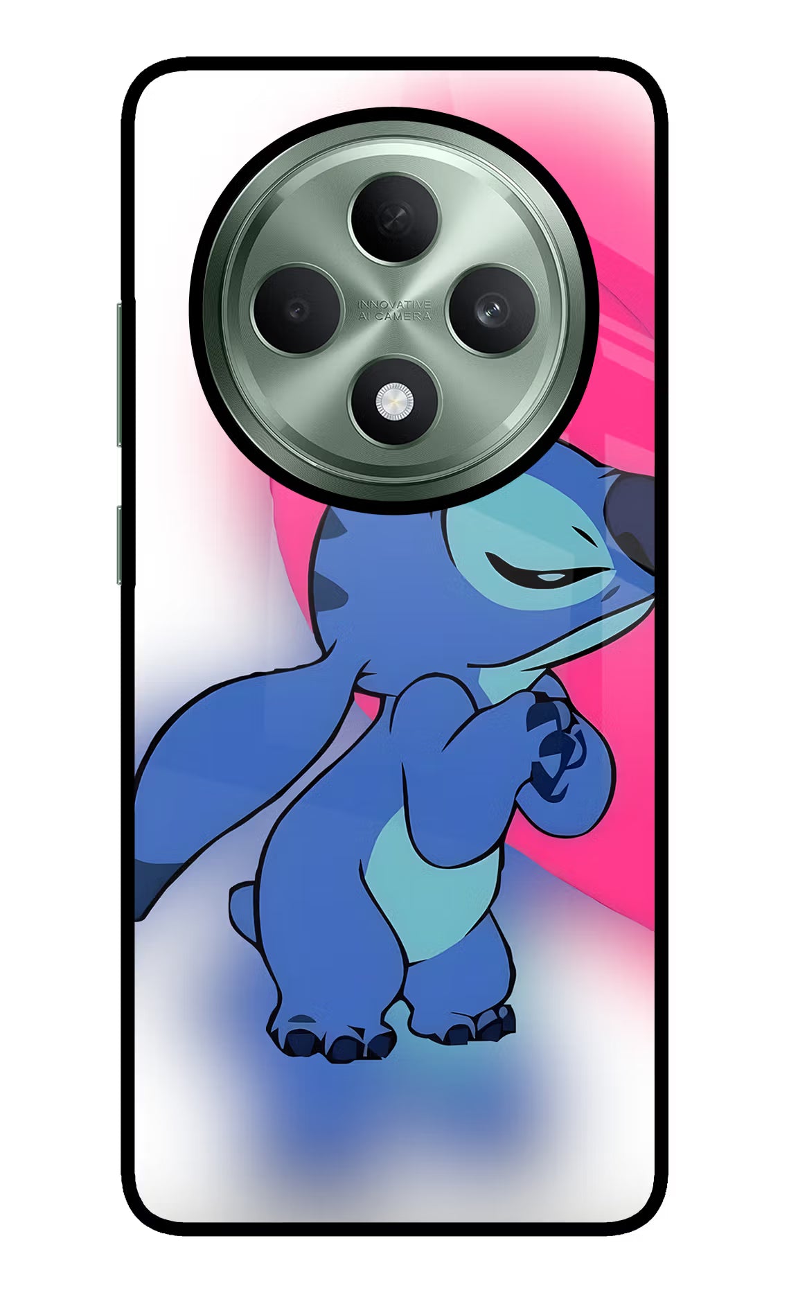 Stitch Hug Oppo F27 5G Glass Case