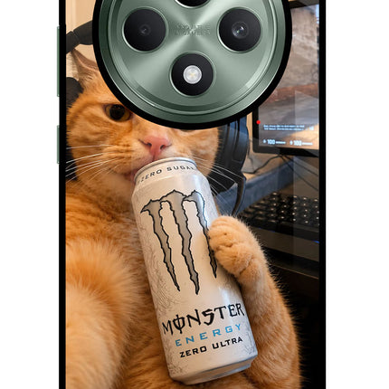 Gamer Cat Energy Oppo F27 5G Glass Case