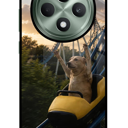 Rollercoaster Dog Oppo F27 5G Glass Case