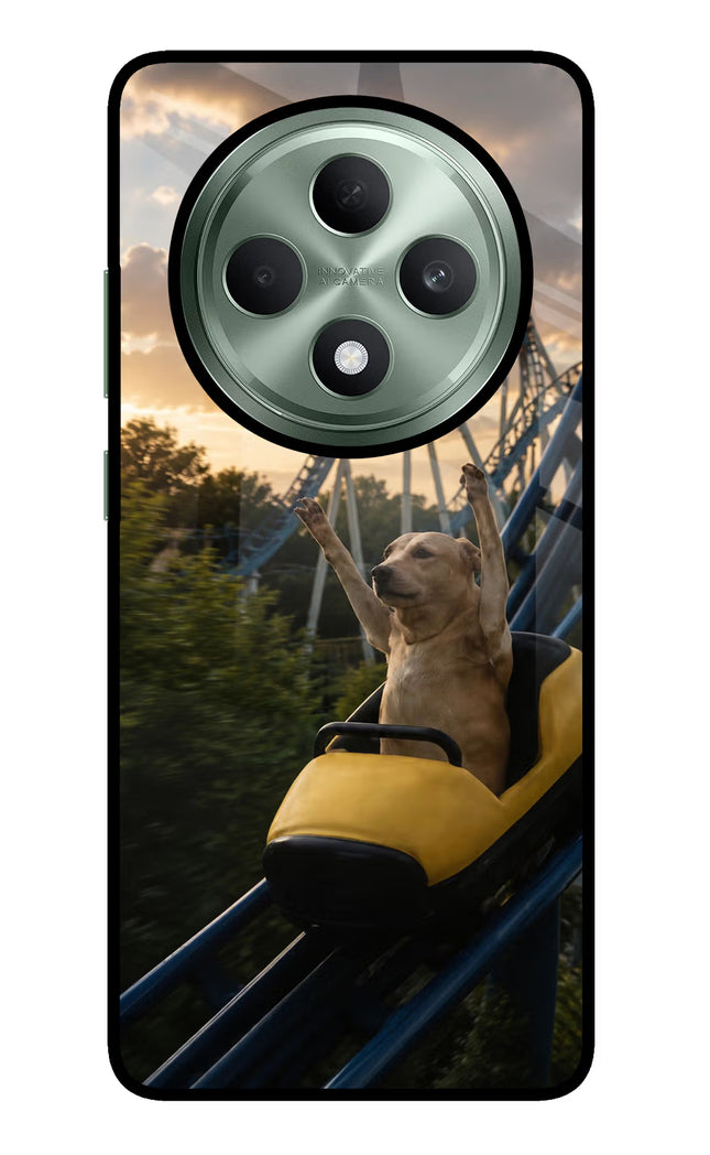 Rollercoaster Dog Oppo F27 5G Glass Case
