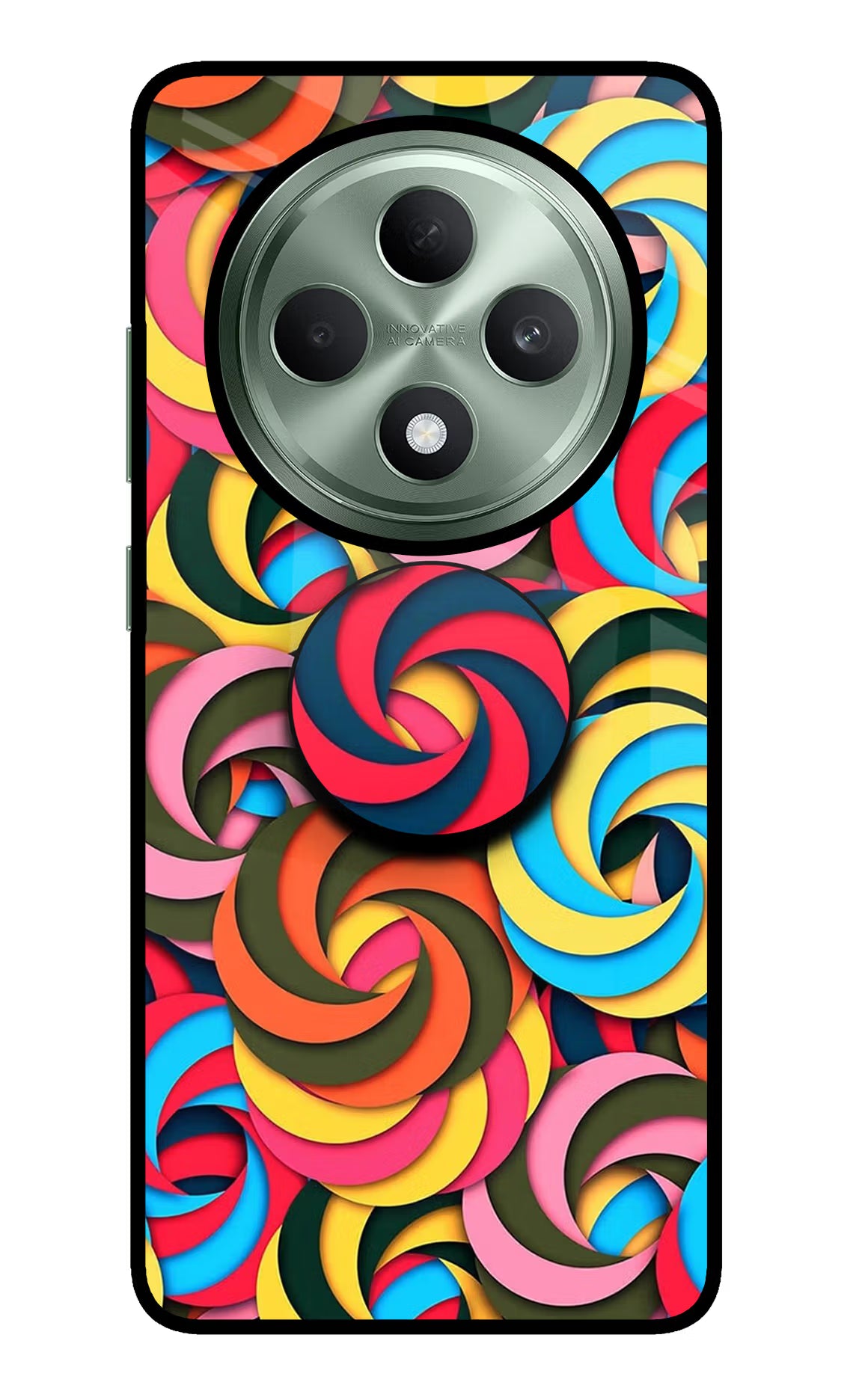 Spiral Pattern Oppo F27 5G Pop Case by Casekaro