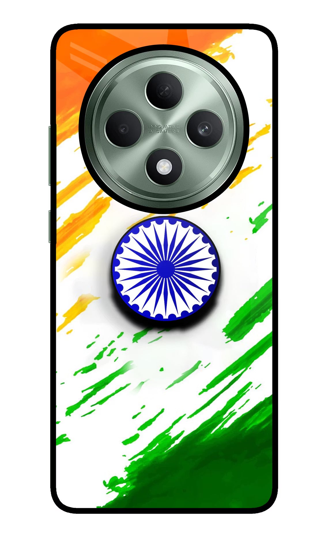 Indian Flag Ashoka Chakra Oppo F27 5G Pop Case by Casekaro