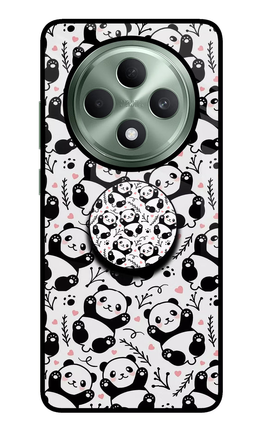 Cute Panda Oppo F27 5G Pop Case, Metal case