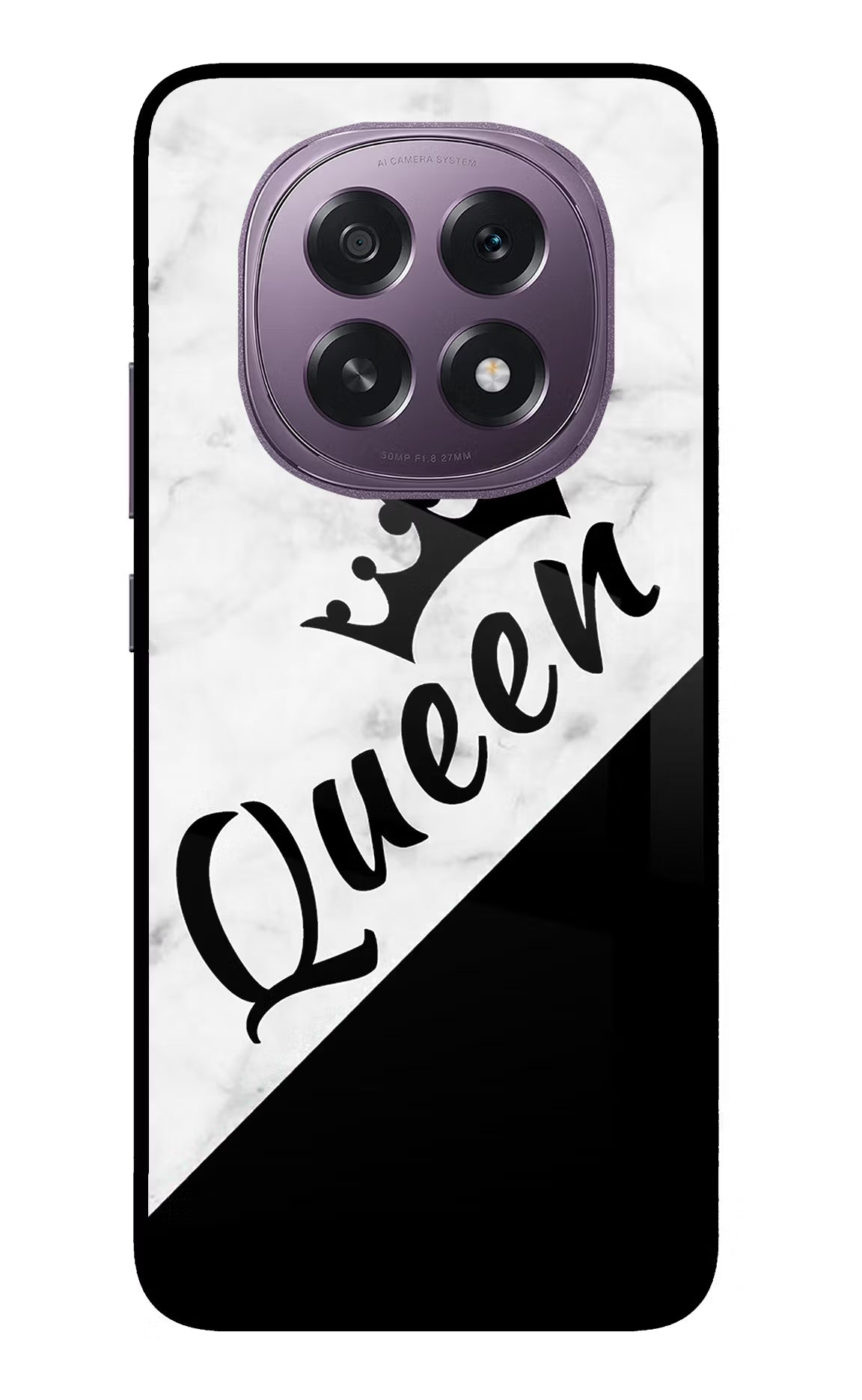Queen Oppo F29 5G Glass Case Back Cover by Casekaro