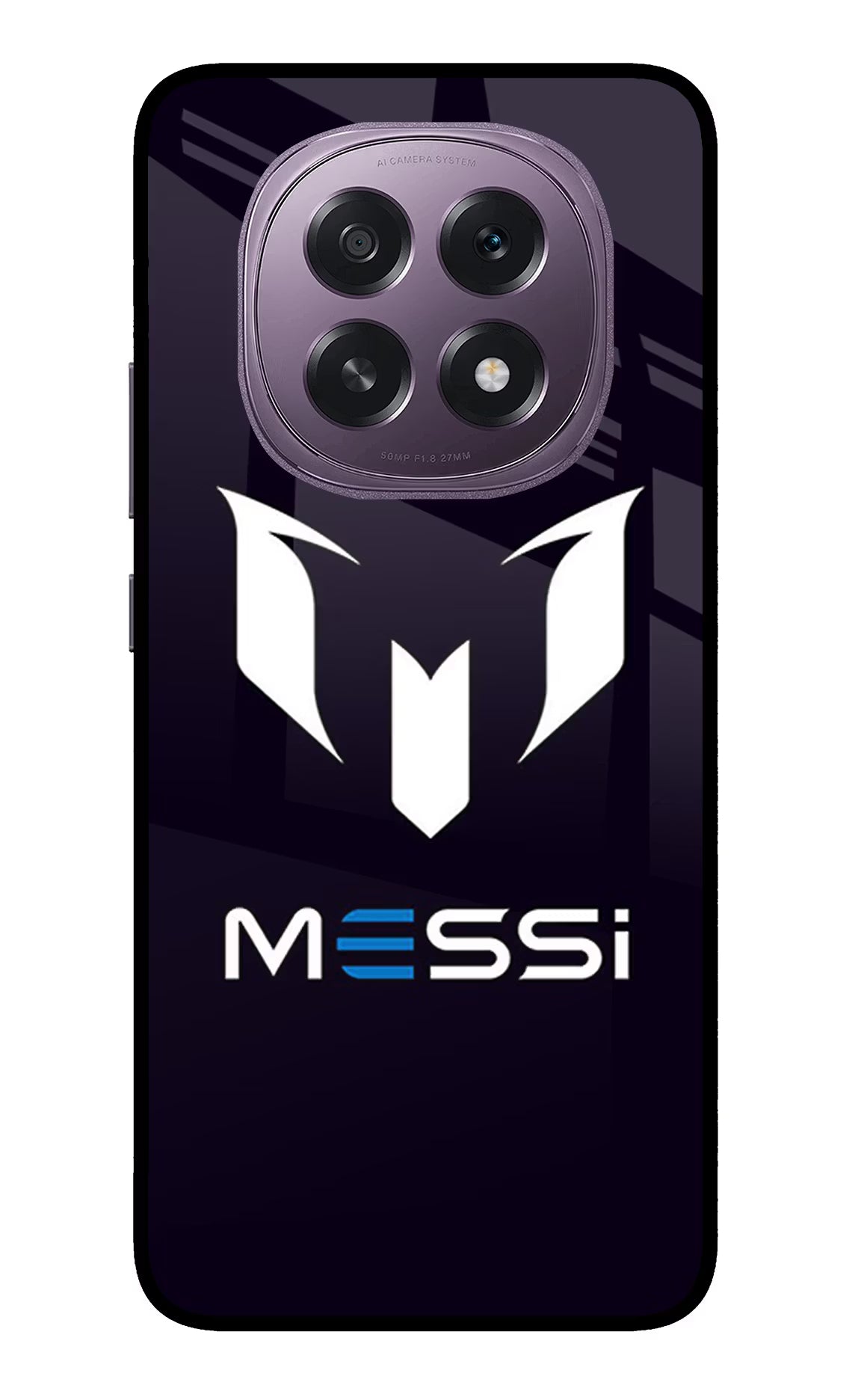 Messi Logo Oppo F29 5G Glass Case Back Cover by Casekaro