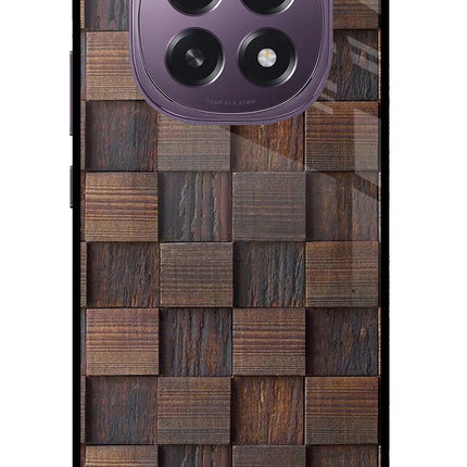 Wooden Cube Design Oppo F29 5G Glass Case