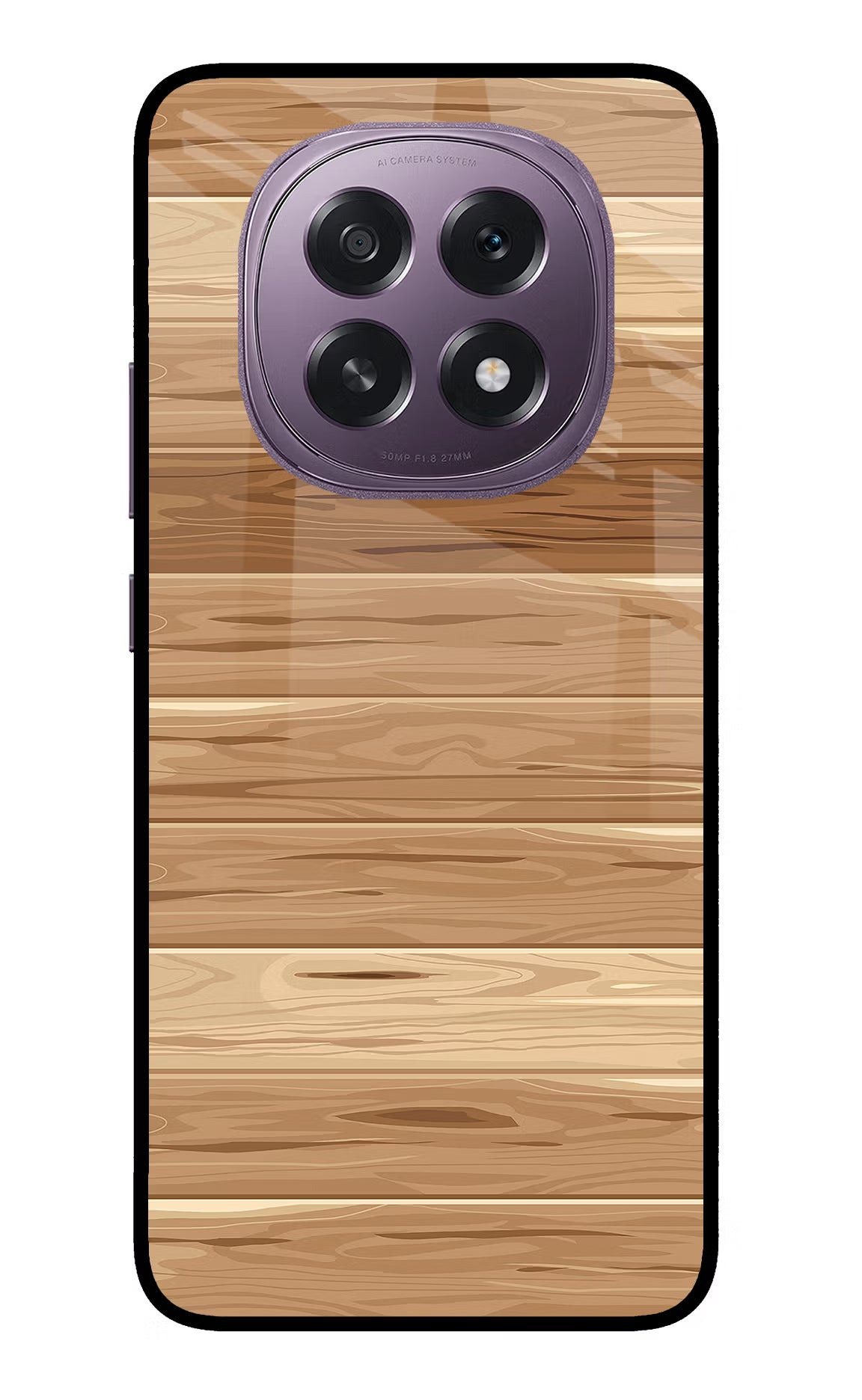 Wooden Vector Oppo F29 5G Glass Case Back Cover by Casekaro