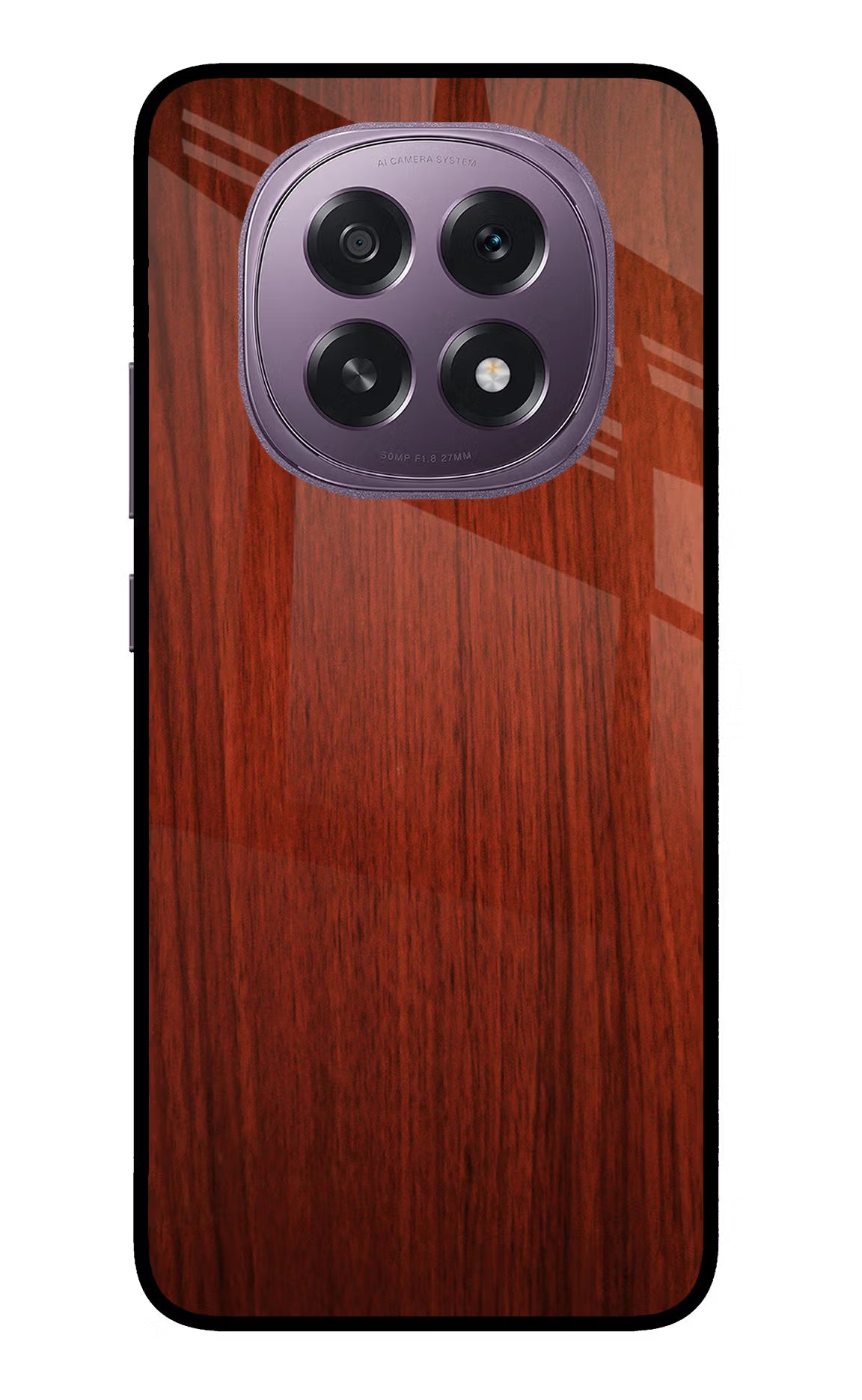 Wooden Plain Pattern Oppo F29 5G Glass Case Back Cover by Casekaro