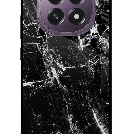 Black Marble Texture Oppo F29 5G Glass Case