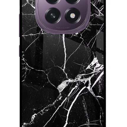 Black Marble Pattern Oppo F29 5G Glass Case