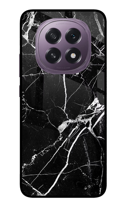 Black Marble Pattern Oppo F29 5G Glass Case
