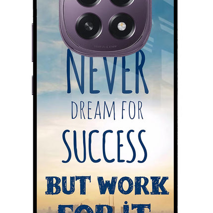 Never Dream For Success But Work For It Oppo F29 5G Glass Case