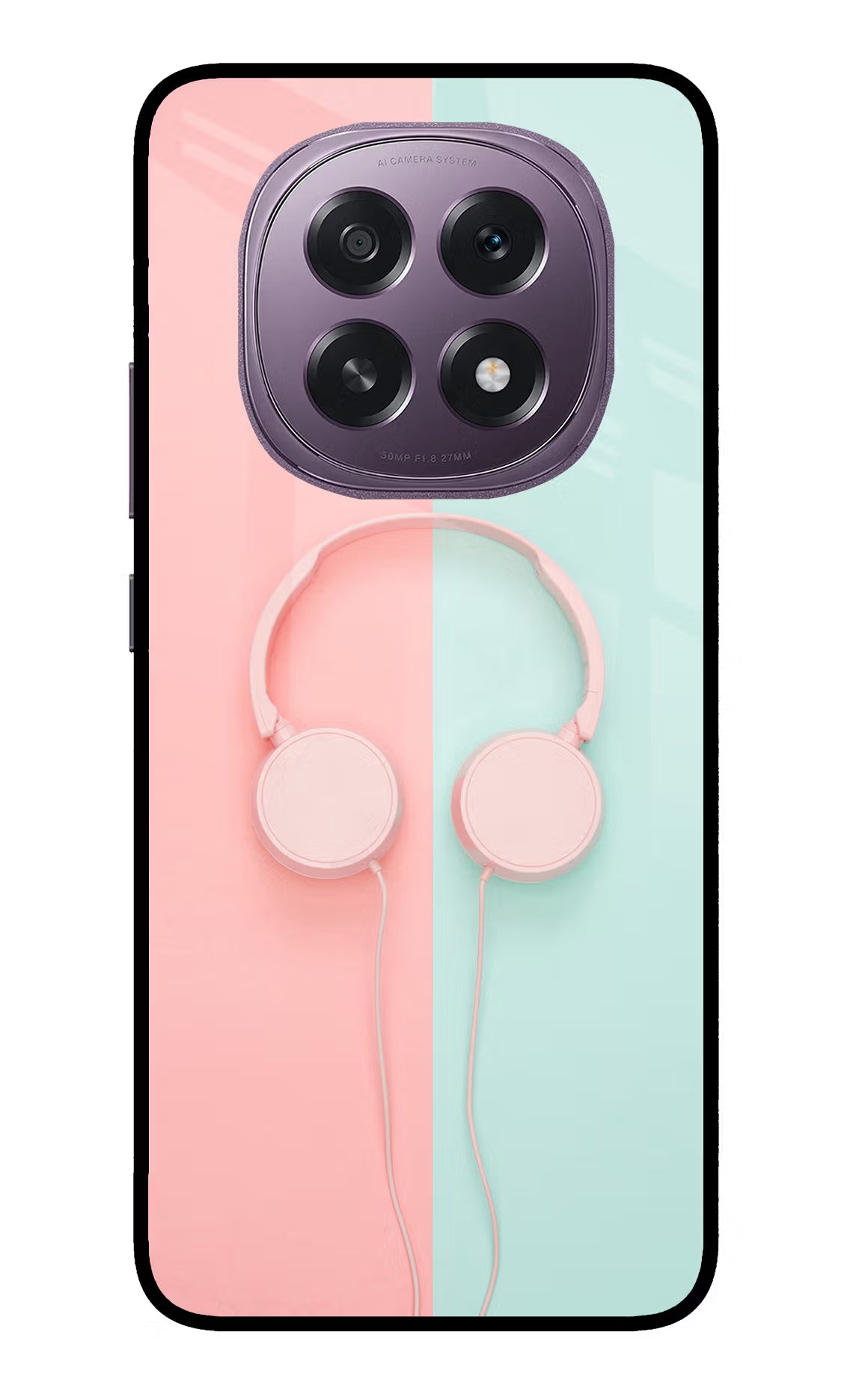 Music Lover Oppo F29 5G Glass Case Back Cover by Casekaro