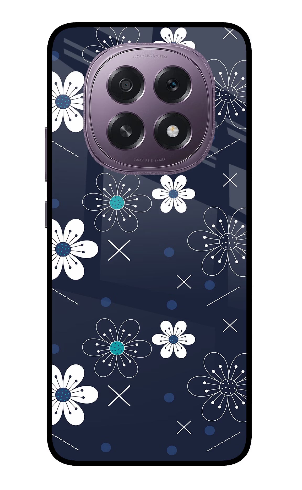 Flowers Oppo F29 5G Glass Case Back Cover by Casekaro