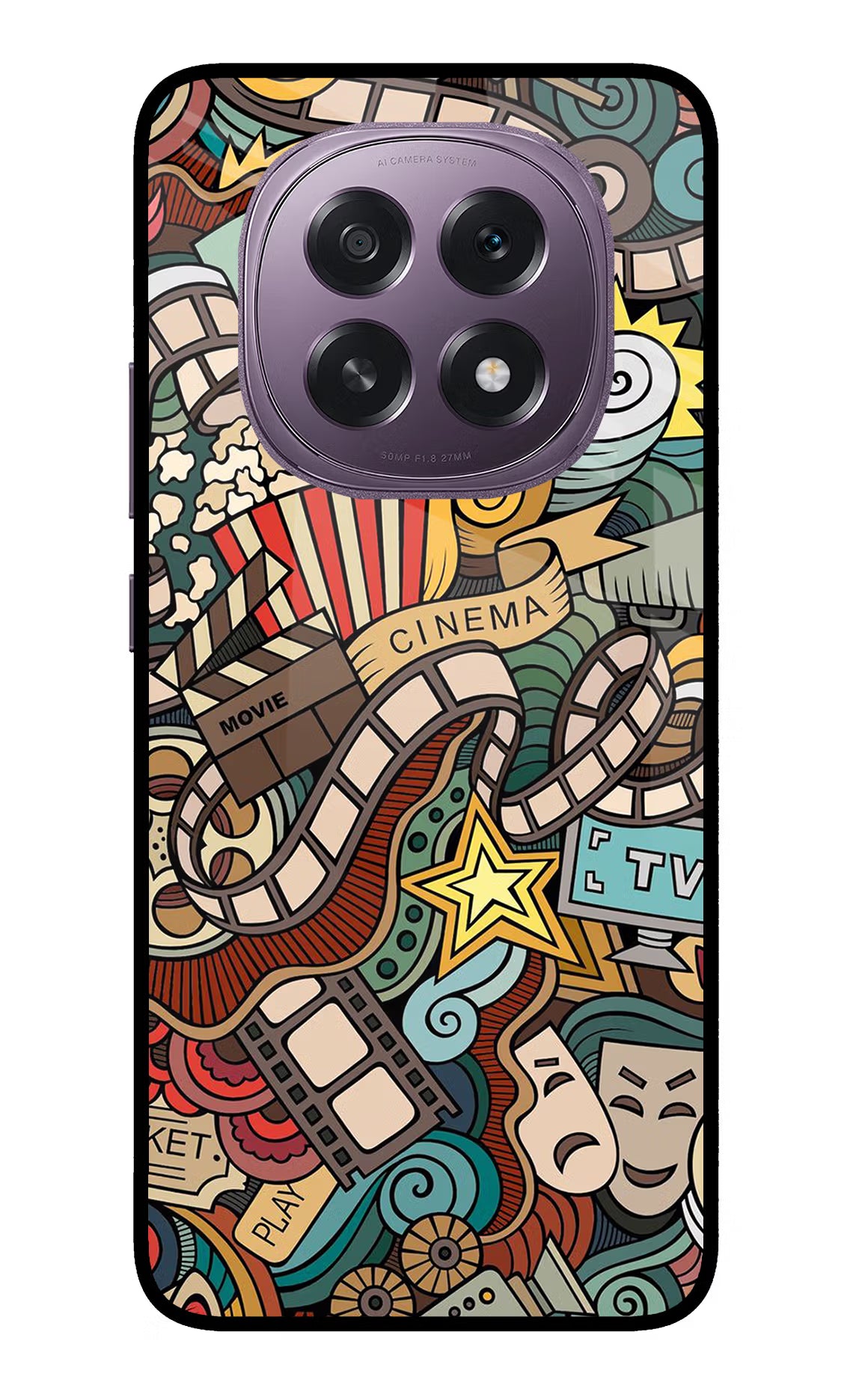 Cinema Abstract Oppo F29 5G Glass Case