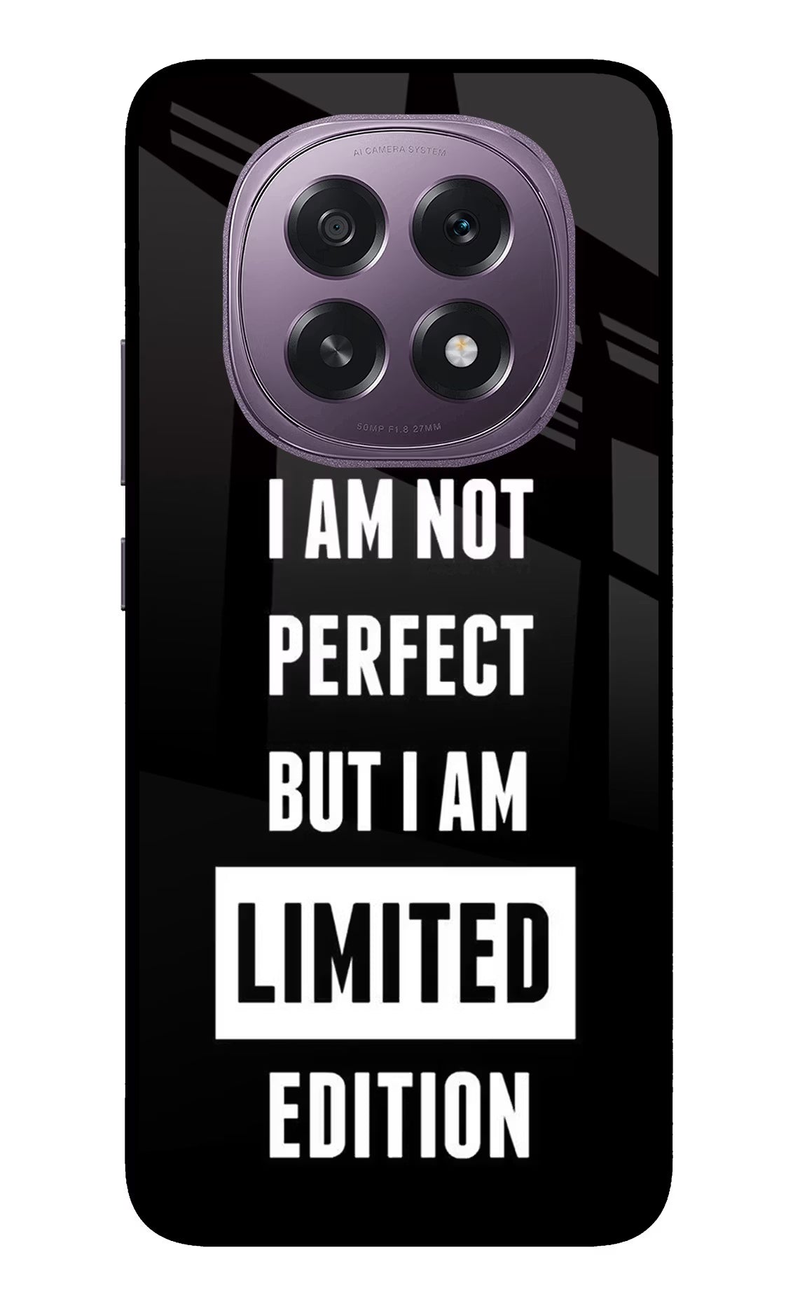 I Am Not Perfect But I Am Limited Edition Oppo F29 5G Glass Case Back Cover by Casekaro