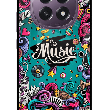 Music Graffiti Oppo F29 5G Glass Case