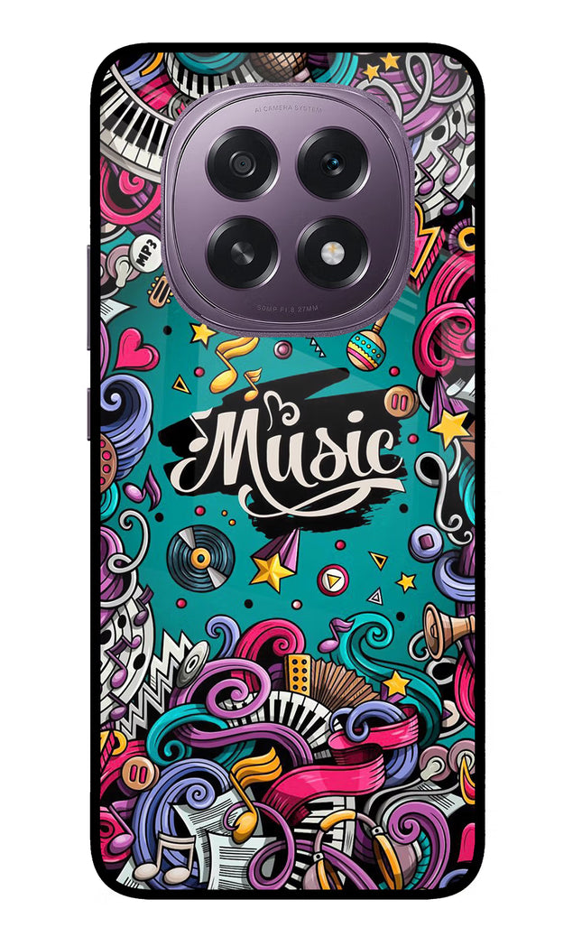 Music Graffiti Oppo F29 5G Glass Case
