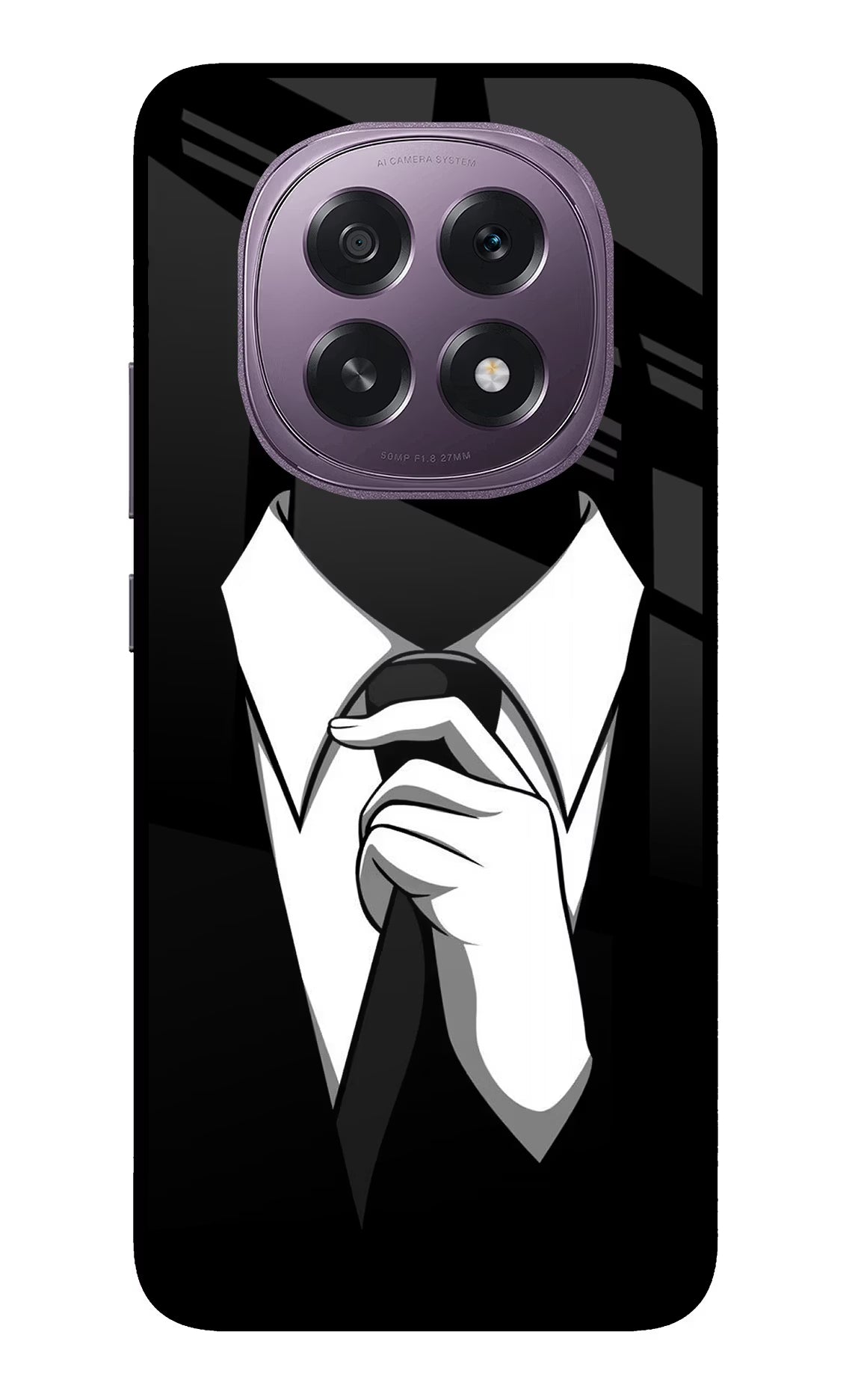 Black Tie Oppo F29 5G Glass Case