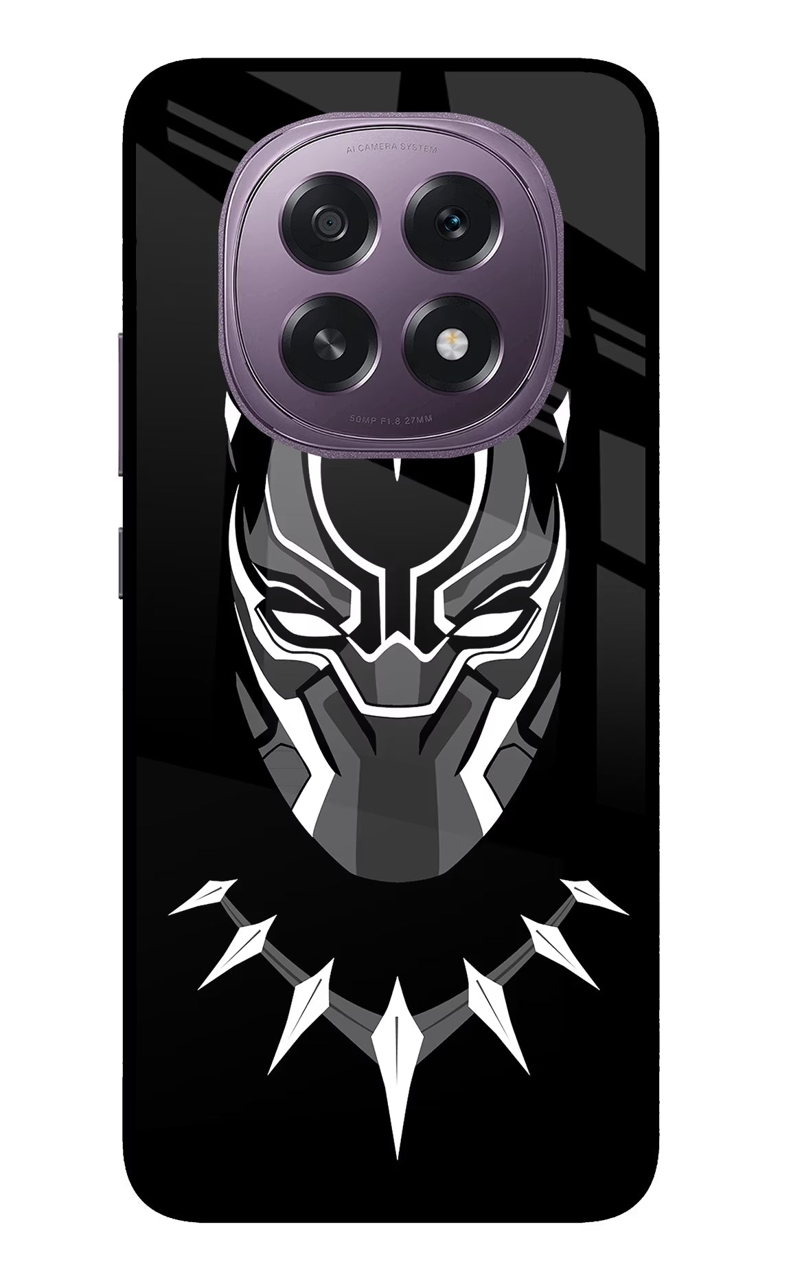 Black Panther Oppo F29 5G Glass Case Back Cover by Casekaro