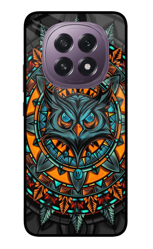 Angry Owl Art Oppo F29 5G Glass Case