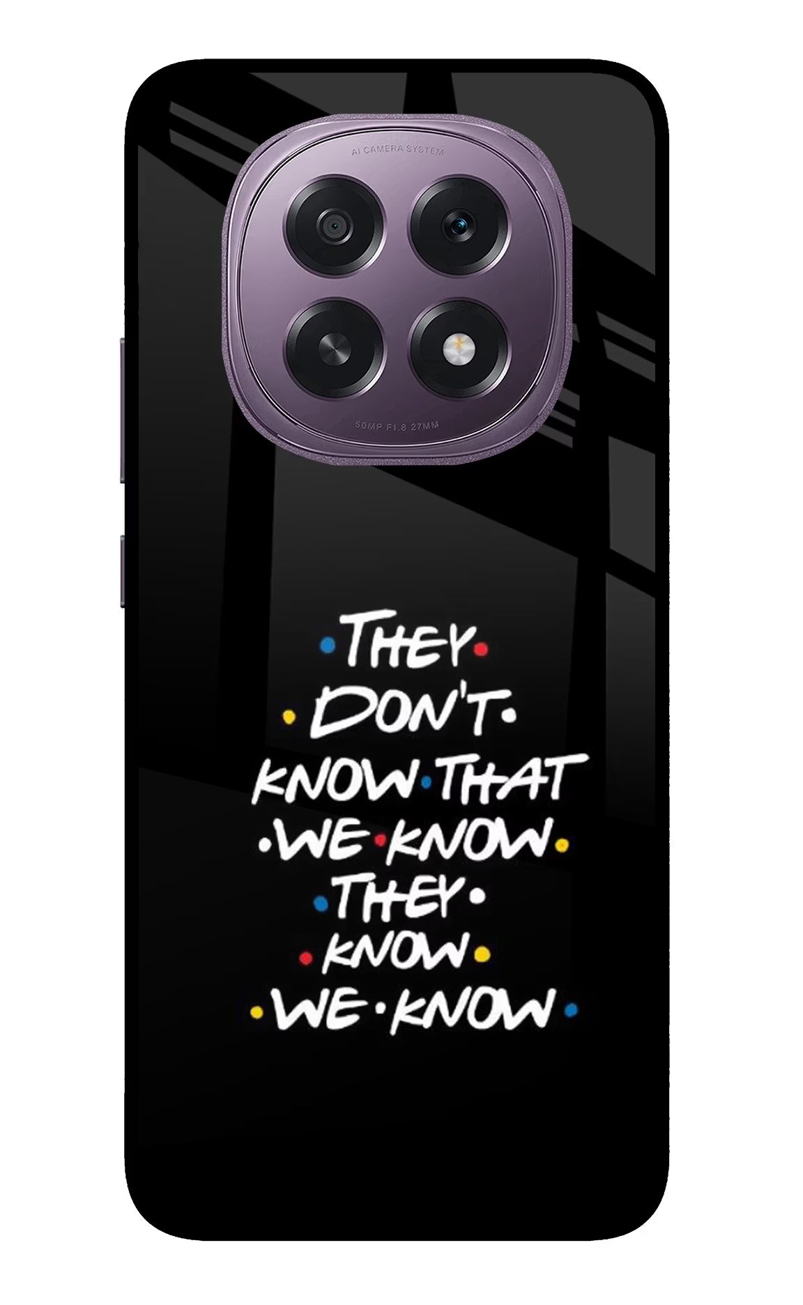 FRIENDS Dialogue Oppo F29 5G Glass Case Back Cover by Casekaro