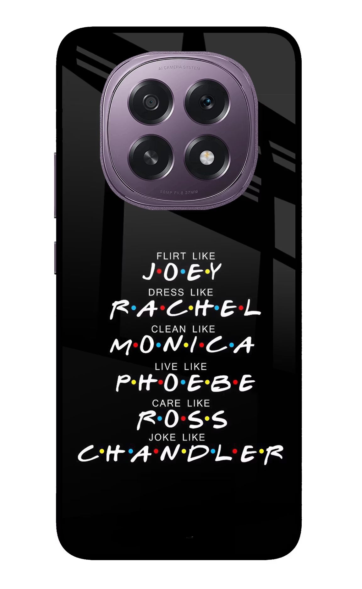 FRIENDS Character Oppo F29 5G Glass Case Back Cover by Casekaro