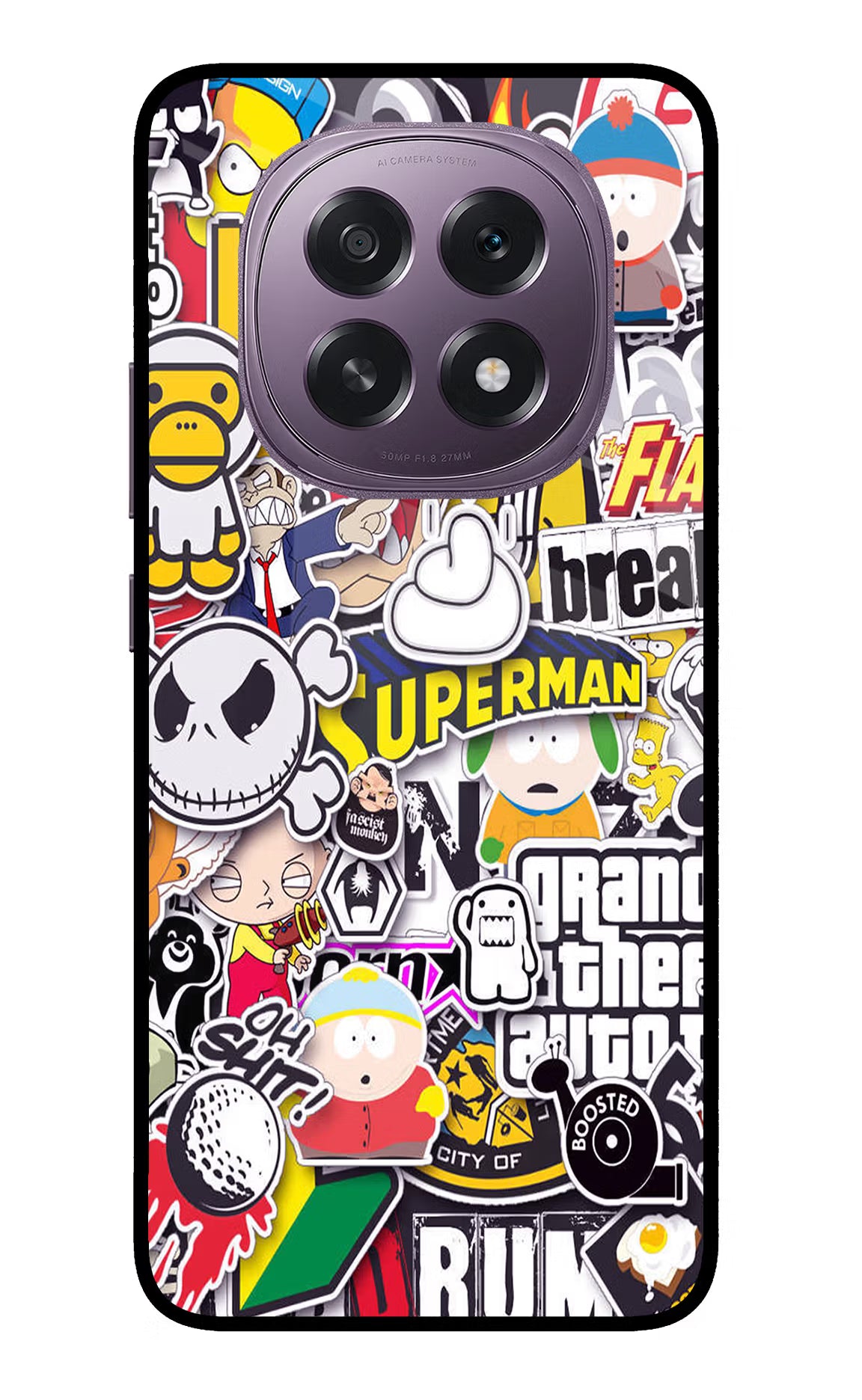 Sticker Bomb Oppo F29 5G Glass Case