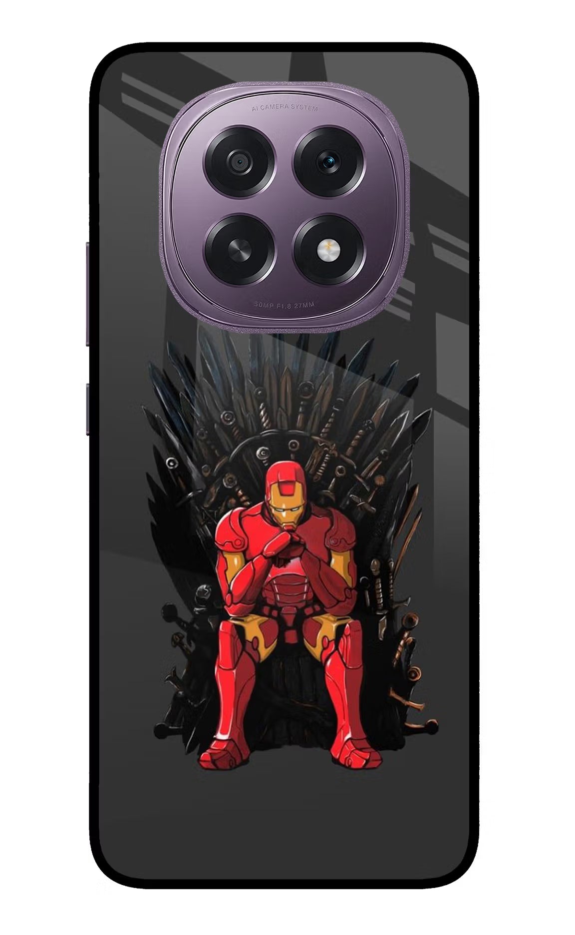 Ironman Throne Oppo F29 5G Glass Case Back Cover by Casekaro